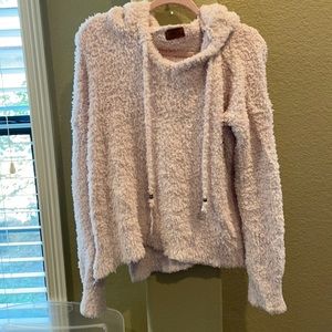 POL Pink fuzzy hoodie